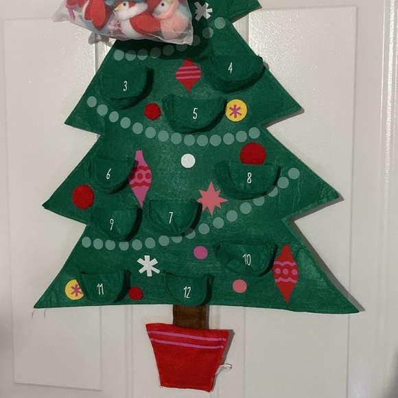 Target Wondershop 32" Fabric Christmas Tree with Birds Hanging Advent Calendar - Picture 5 of 5
